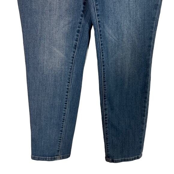 Nanette Lepore Blue Jolie High Waisted Taper Classic Denim Jeans Women Sz 8 - Picture 4 of 9